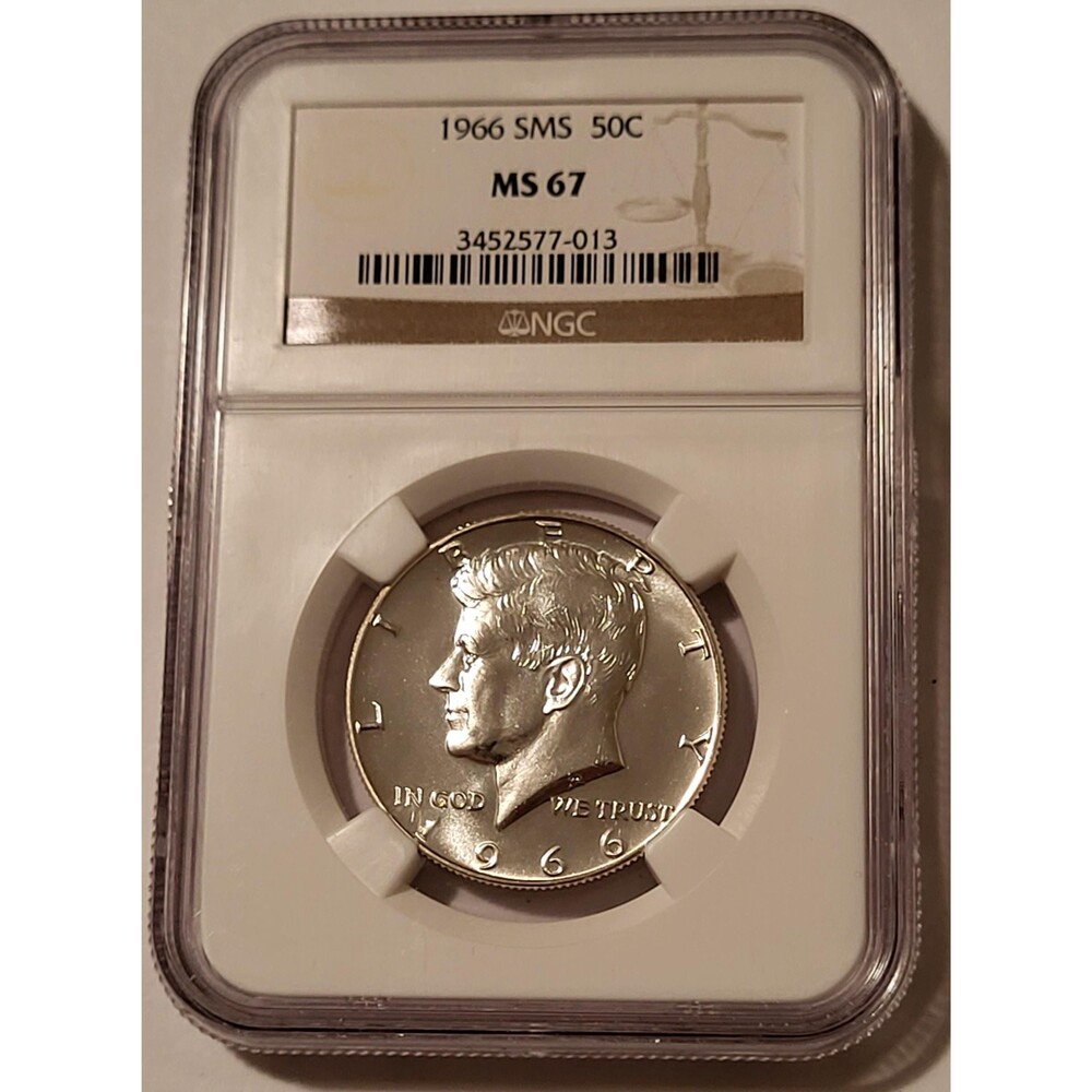 1966 Kennedy Half Dollar SMS MS67 NGC